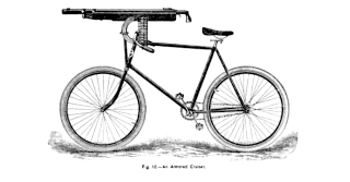 Illustration for article titled Great Moments In Bicycle-Powered Warfare